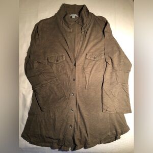 James Perse Side Panel Shirt Brown Size 4